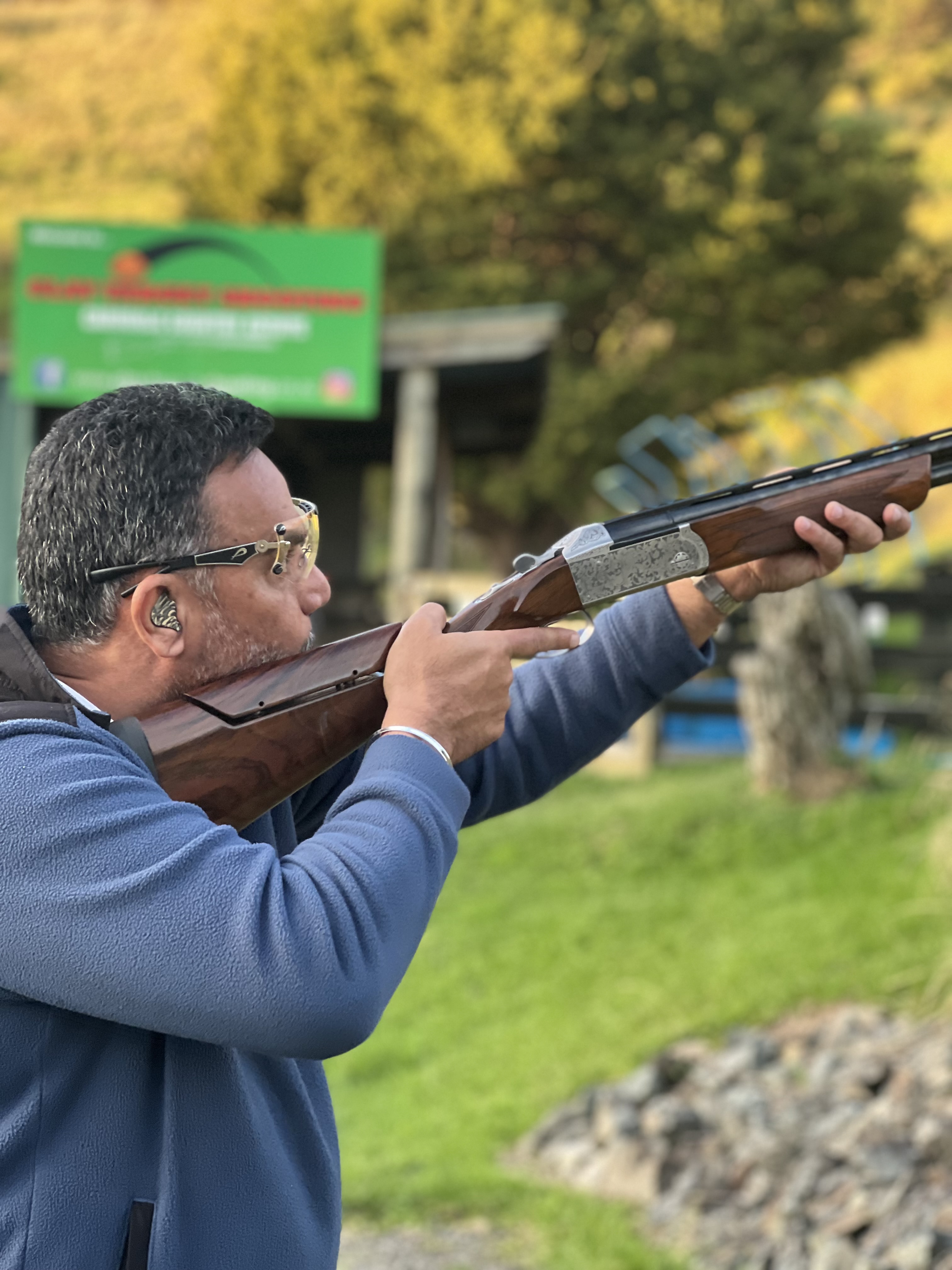 Individual clay target shooting coaching at Carodale