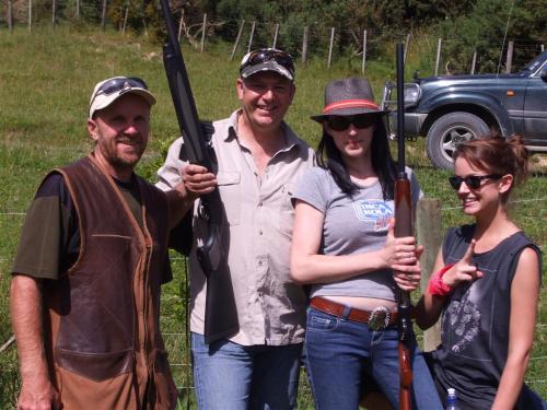 Clay target shooting at Carodale