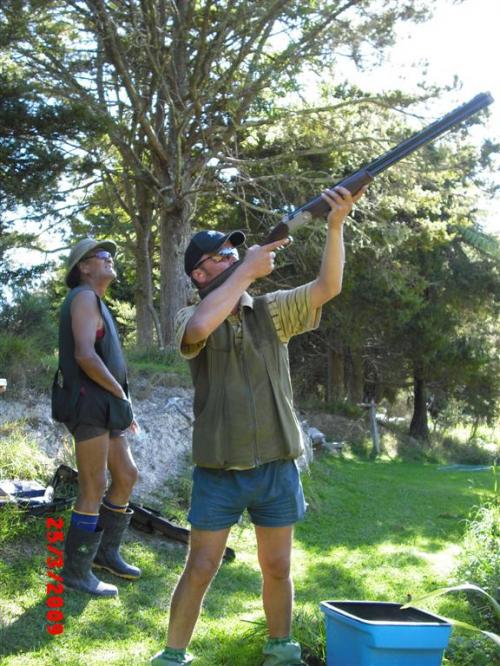 Clay target shooting at Carodale