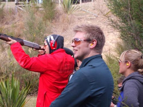 Clay target shooting at Carodale