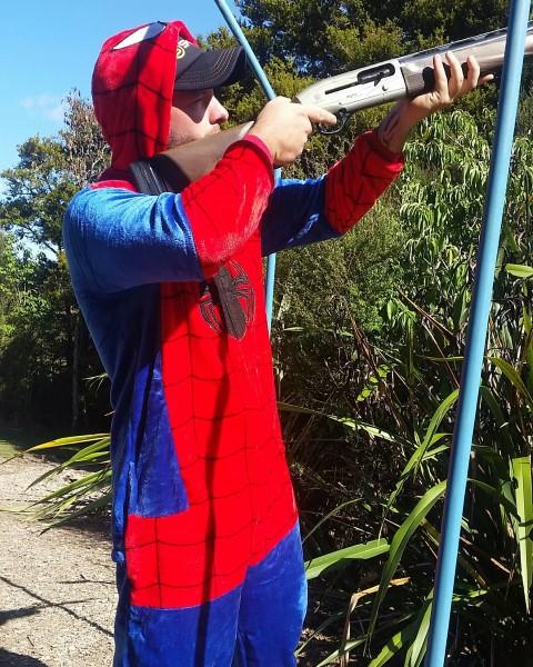 Clay target shooting at Carodale
